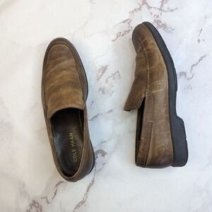 Cole Haan Loafer Men 9.5 M Brown Penny Leather Driving Shoes Slip On Venetian